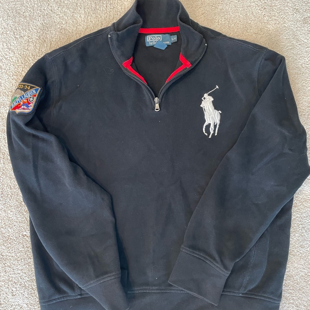 Big Pony Polo Quarter 1/4 zip sweater- great condition